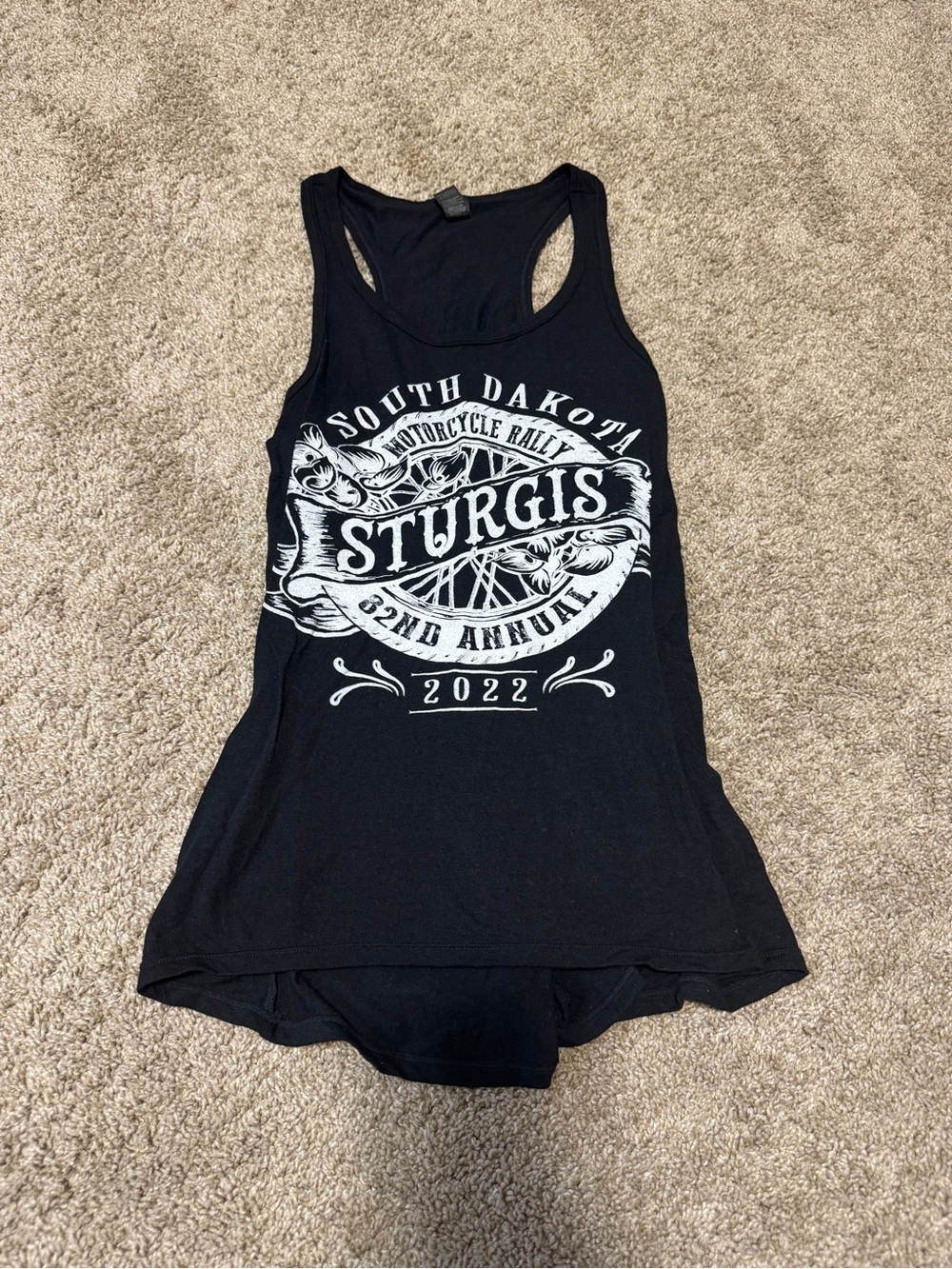 Medium Sturgis 2022 Black Racerback Women’s Racerback Tank